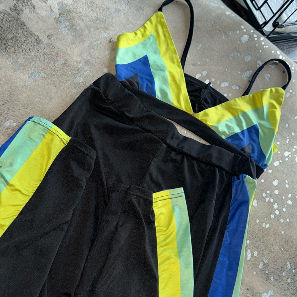 Custom Two Piece Pant Set With Matching Bralette. - image 1